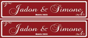 CP_Matric Wedding number plates